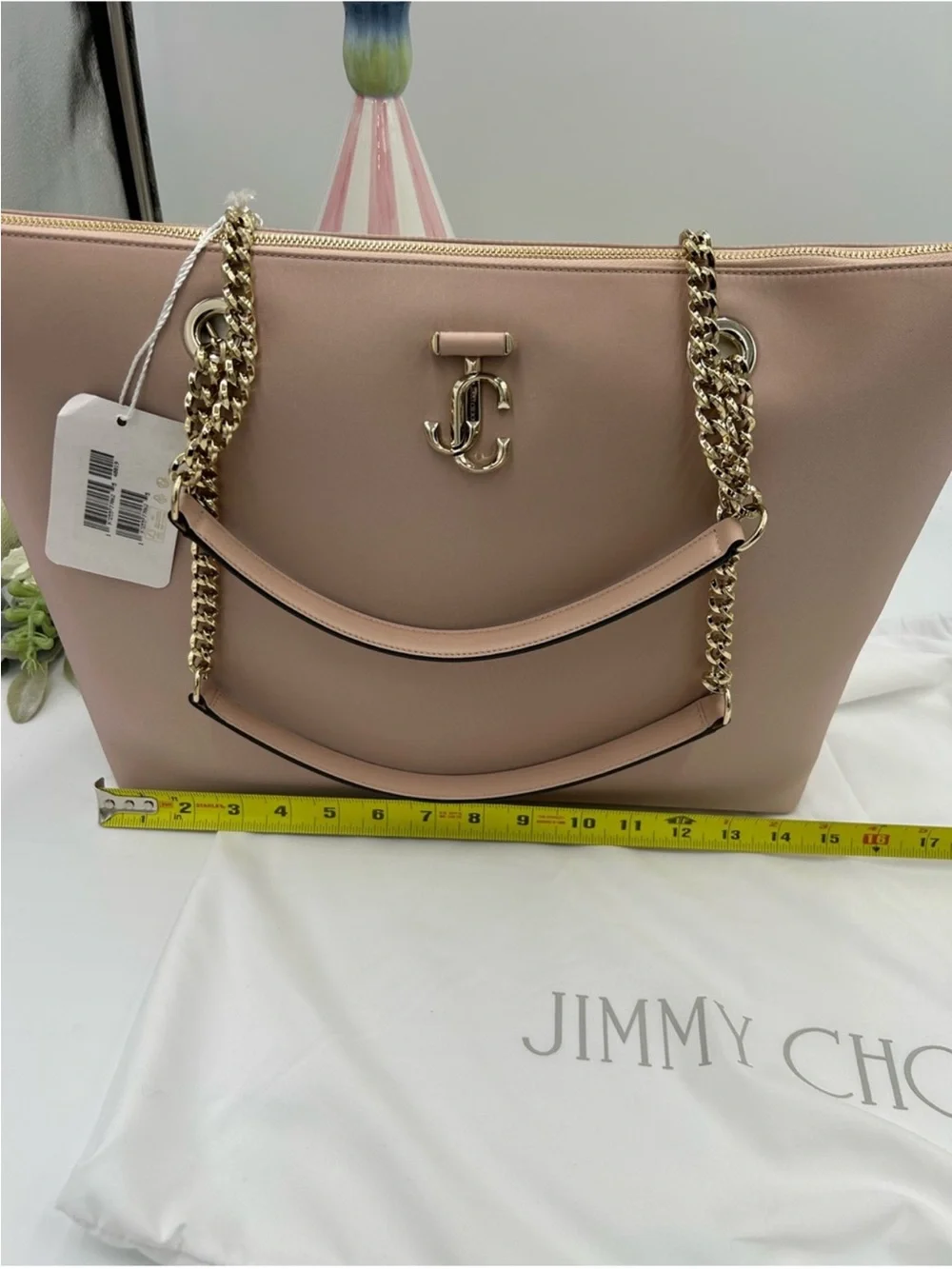 Women’s Jimmy Choo VARENNE large leather tote bag NWT